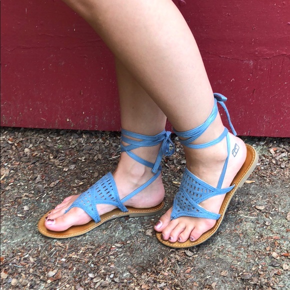 Shoes - Aztec tie up sandals